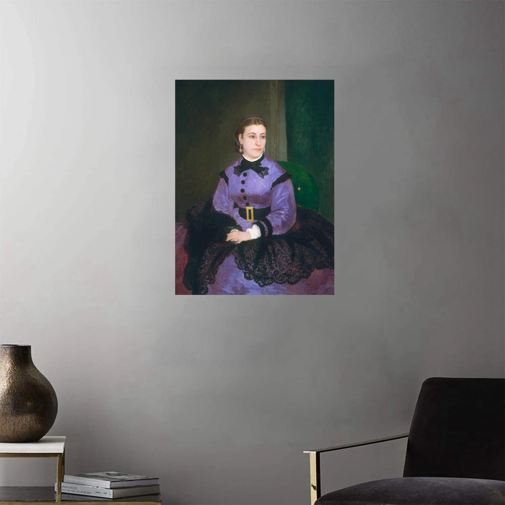 

Mademoiselle Sicot Portrait Wall Art Picture Living Room HD Print Artwork Auguste Renoir Replica Figure Painting Home Decoration