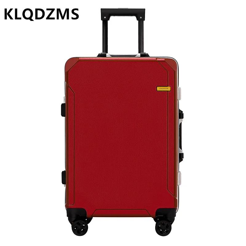 KLQDZMS New Durable Hand Luggage Men's Large Capacity Trolley Suitcase Female Business Silent Universal Wheel Boarding Box