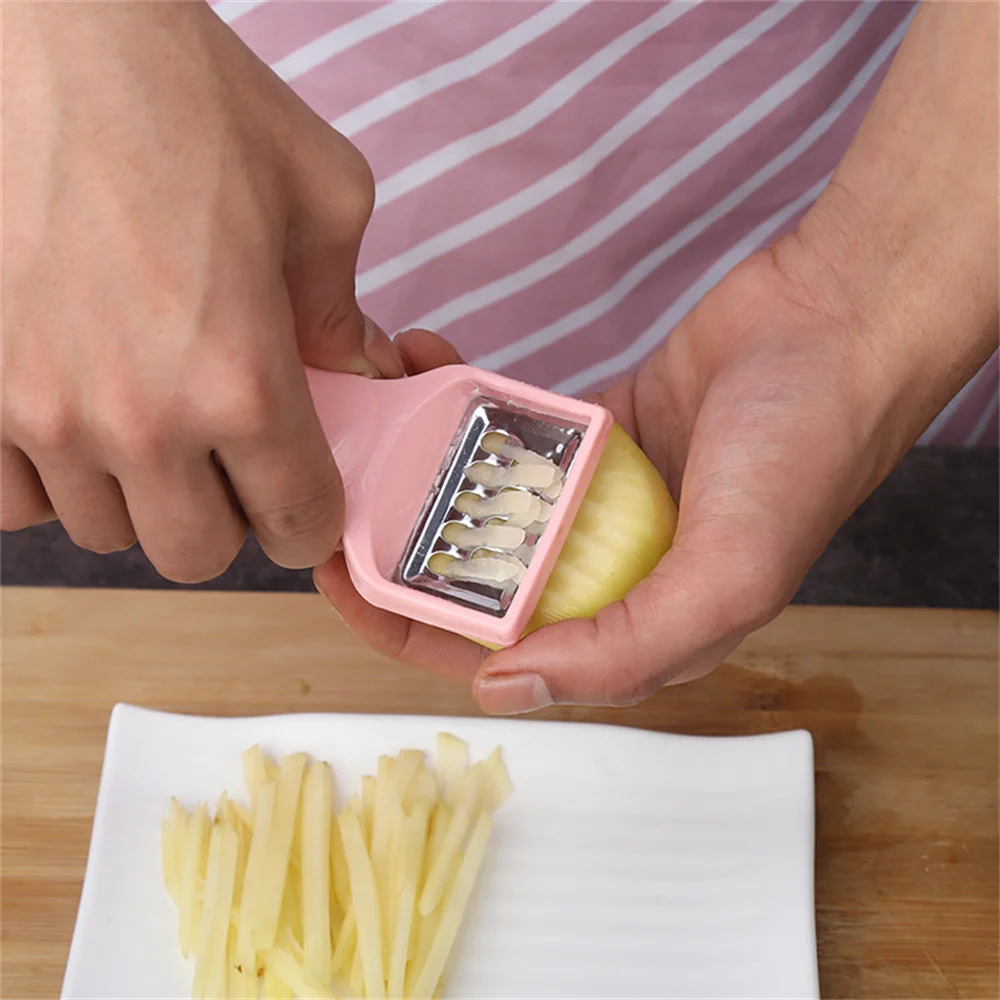 

1PC Creative Double-head Grater Stainless Steel Paring Knife Multifunctional Melon Fruit Peeler Grater Kitchen Vegetable Peeler
