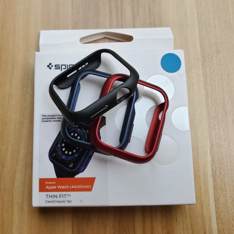 Оригинальный корейский бренд Spigen Тонкий чехол-бампер для Apple Watch SE 7 6 5 4 40 мм/41 мм/44