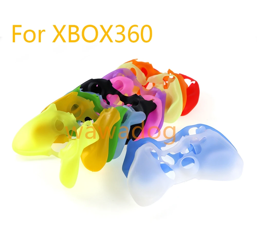 Фото 20 шт. мягкий силиконовый чехол для контроллера Xbox360, игровые аксессуары, чехол для геймпада, джойстика для Xbox 360, кожаный чехол для контроллера Xbox 360 №4