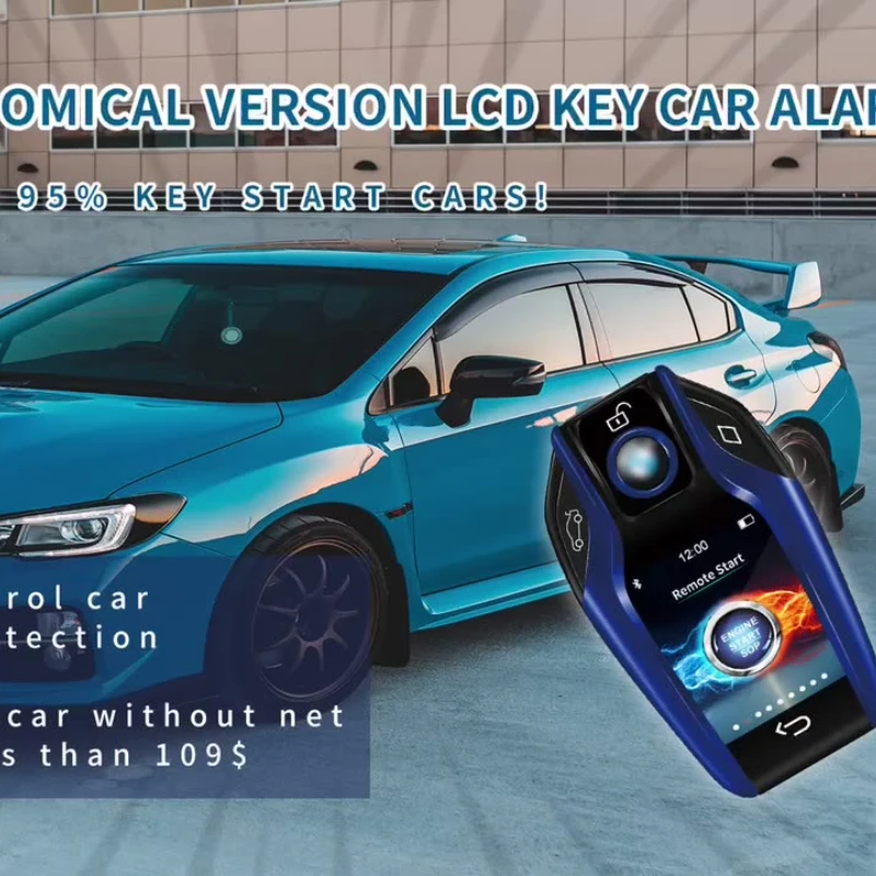 

Drop Shipping KOL 2022 Cardot Car LCD Key New Engine Start Stop System Smartphone App Car Alarm