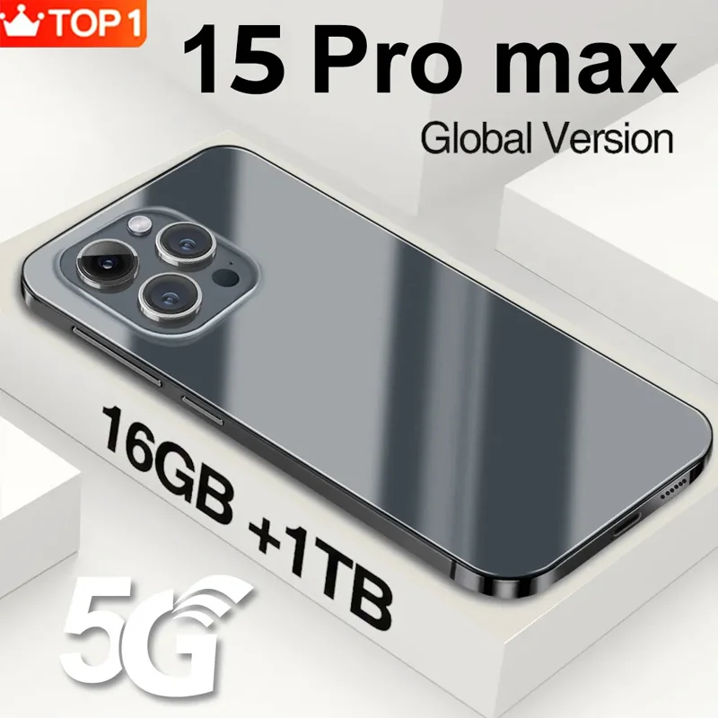 

Original New Brand For 15 Pro Max Smartphone 6.7inch Full Screen Face ID 4G 5G Global Version Cell Phone 16GB+1TB Mobile Phones