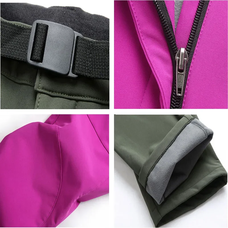 NUONEKO новые женские толстые флисовые теплые походные брюки для спорта на открытом