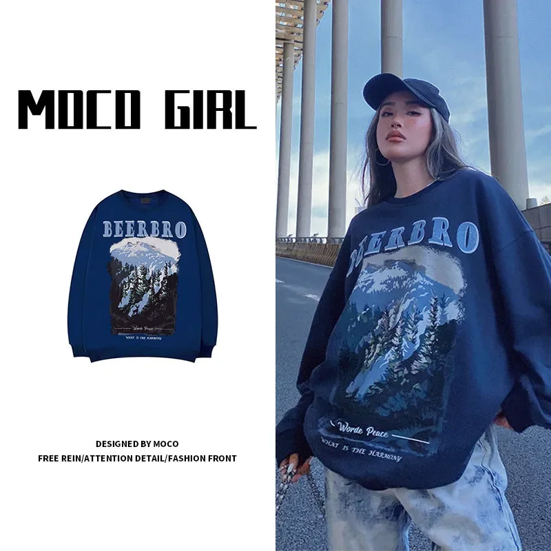 

Винтажные женские толстовки в стиле хип-хоп, уличная одежда, Осенние Пуловеры оверсайз в стиле Харадзюку с длинным рукавом в стиле ретро, Повседневная модная Толстовка