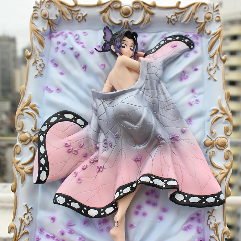 

Demon Slayer Anime 3D Painting Collection Toys Kochou Shinobu Butterfly Photo Frame Model Pvc Figure