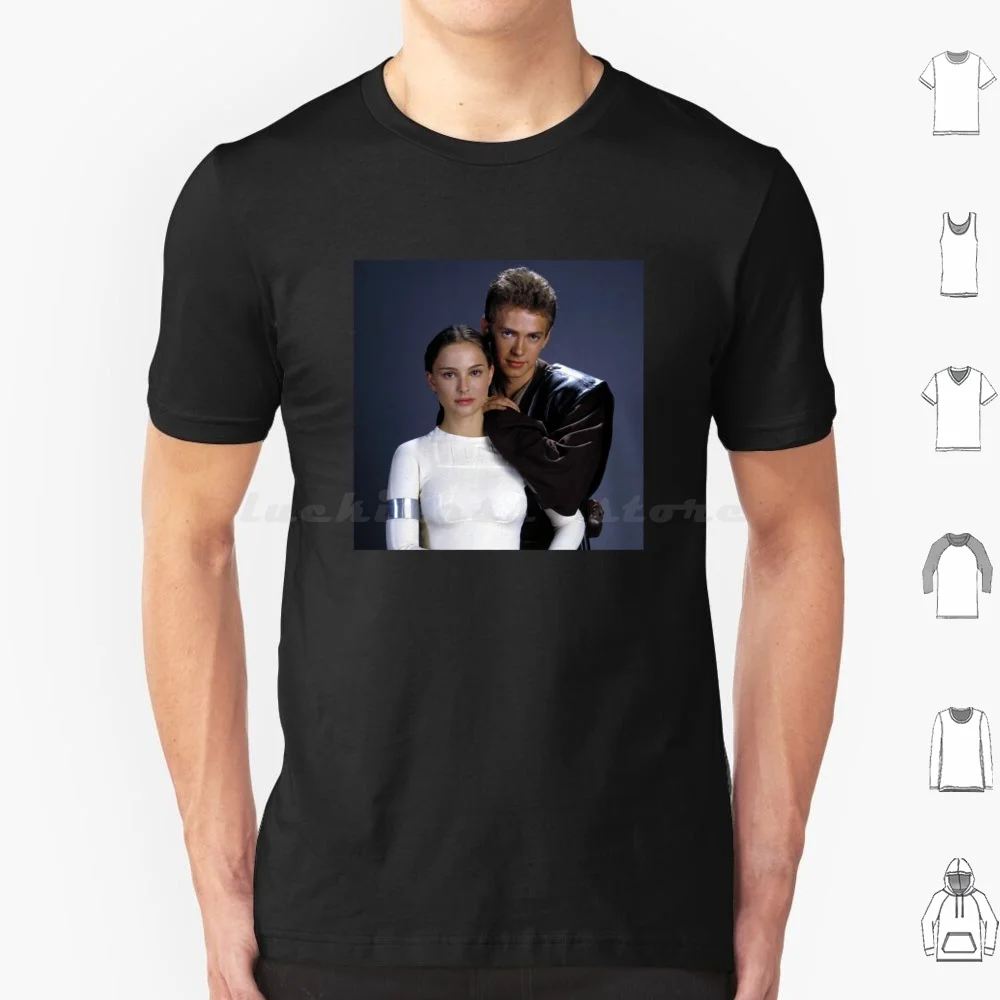 Футболка Padme и Anakin для мужчин женщин хлопковая рубашка с принтом сделай сам
