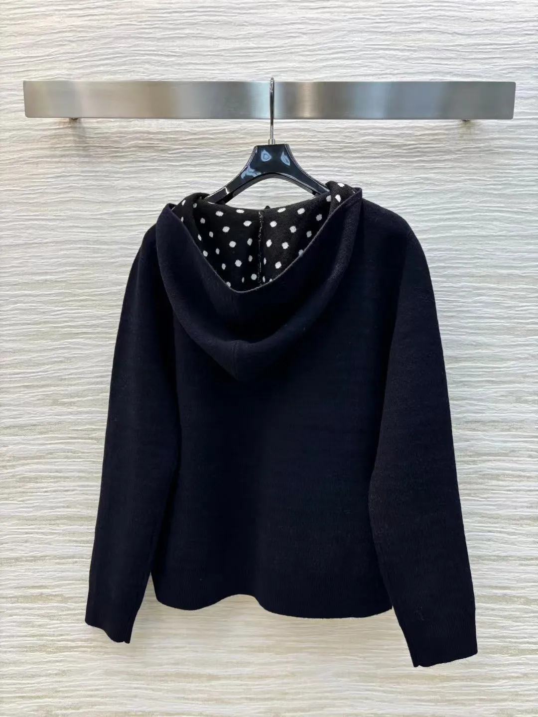 Высококачественный свободный повседневный вязаный кардиган с капюшоном по