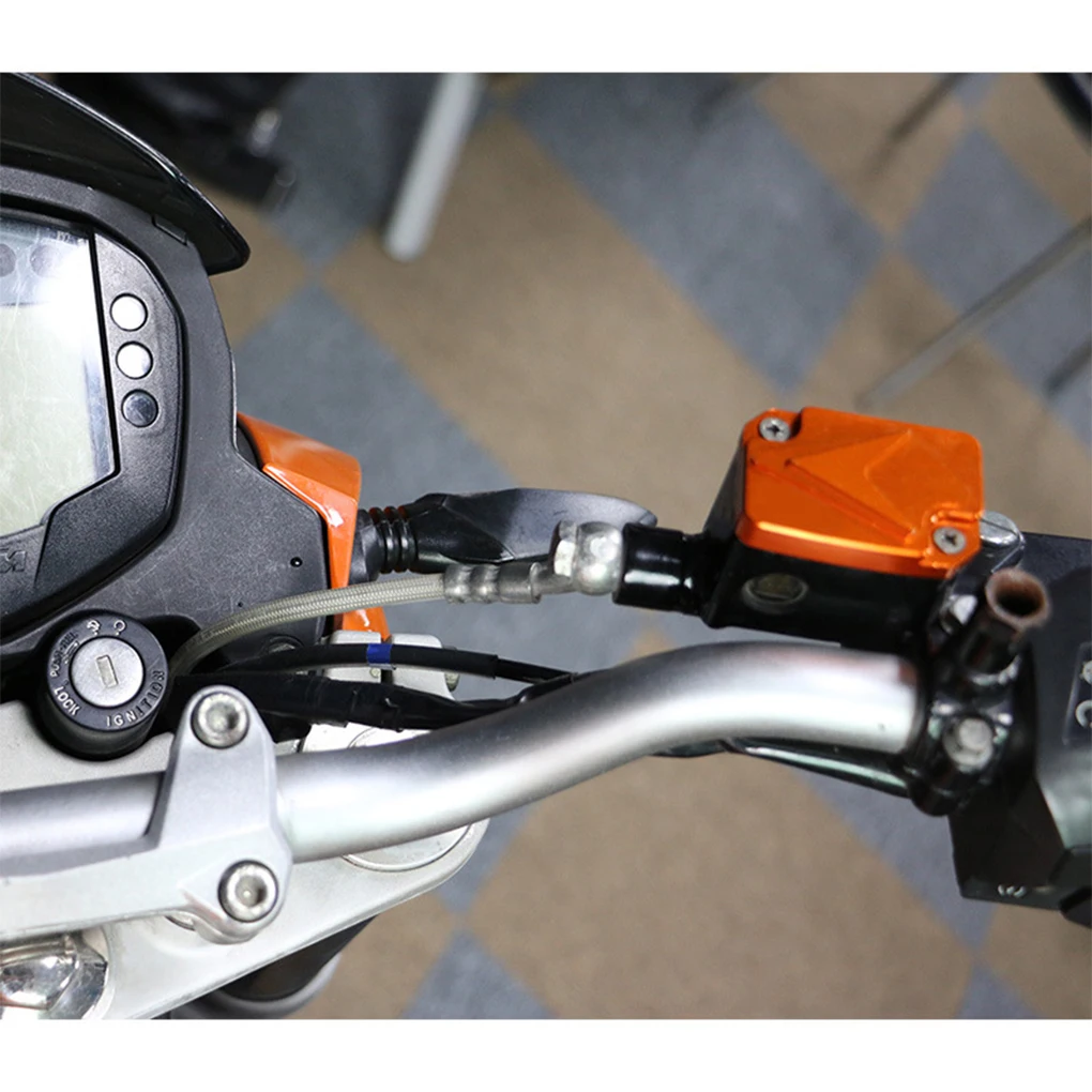 Pump Cover 200 RC390 Sturdy Durable Orange Reservoir Covers Stable Easy to Use Fuel Pump Accessory 390 125 200 2013-2018