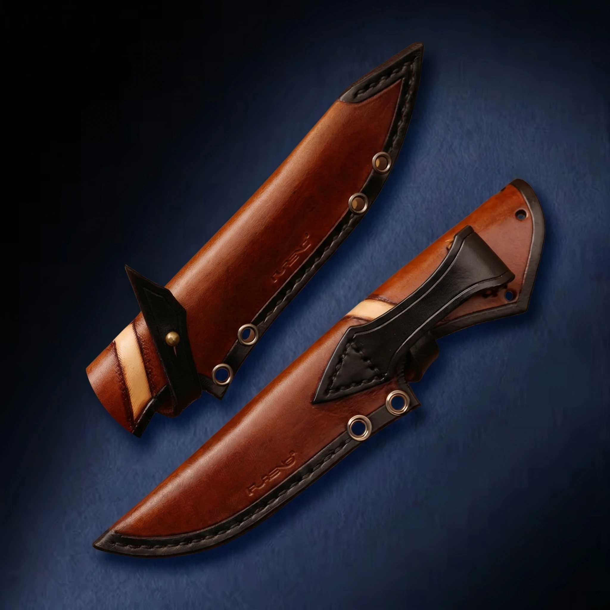 Фото OGAR Новый портативный инструмент Flying Fish M390 из порошковой стали для активного отдыха, кемпинга и туризма, многофункциональный нож с рукоятью из кожи змеи и дерева, ручная работа №4