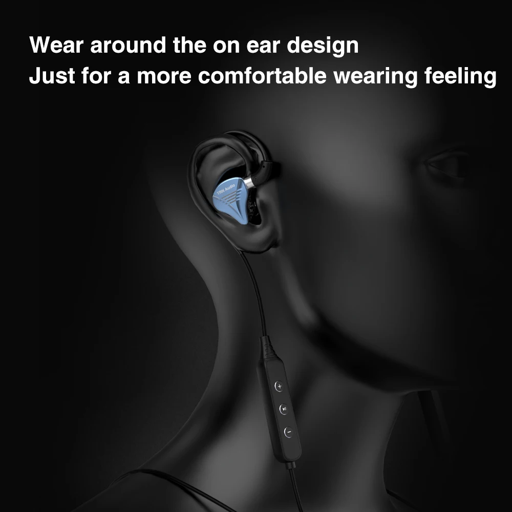 Беспроводной Bluetooth-кабель Aptx TRN BT3S PRO HD 5.1 совместимый с 0 75 78 мм MMCX для наушников BAX