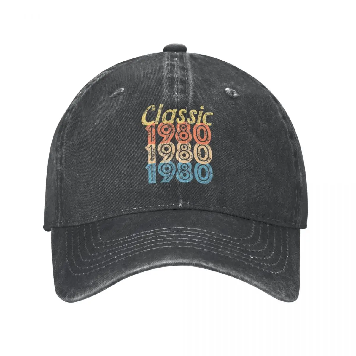 

Модные бейсболки, Снэпбэк кепки 1980, винтажная ретро-Кепка на день рождения Bkeujblltit, летняя кепка, джинсовая винтажная Кепка