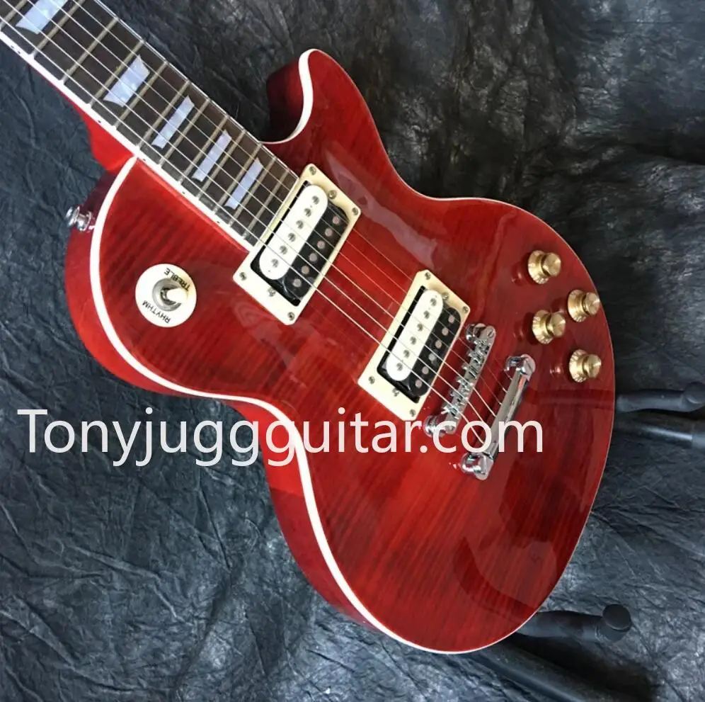 

Custom Shop 1959 1200 Guns N Roses Slash Signature Electric Guitar Rosso Aka Corsa Racing Red Flame Maple Top,
