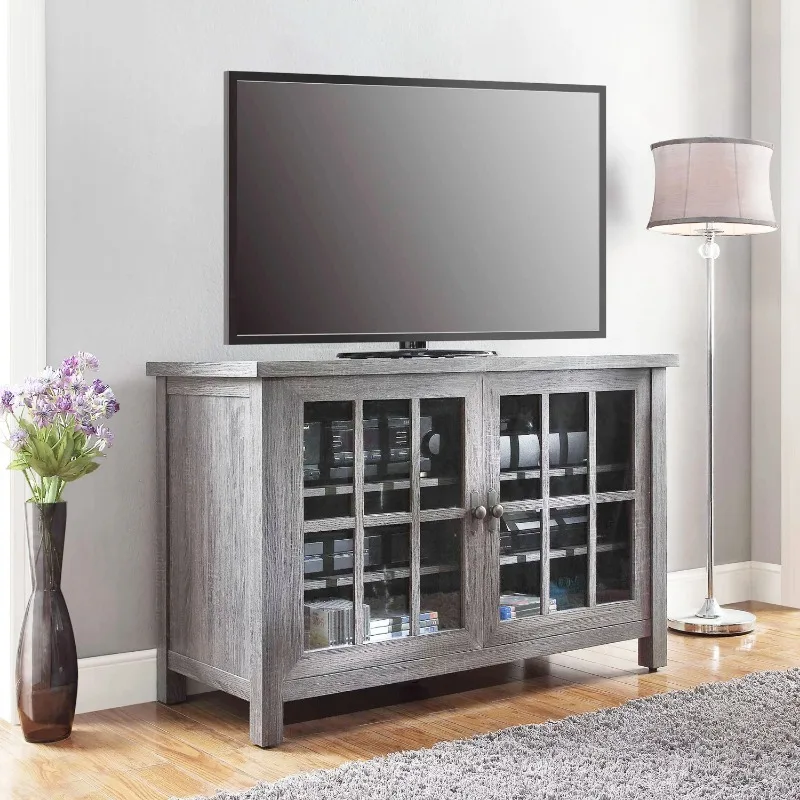

Лучше дома и сада оксфордская квадратная ТВ-подставка для телевизоров до 55 дюймов, серый ТВ-шкаф мебель для гостиной