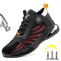 safety shoes men work shoes steel toe indestructible air safety boots puncture proof work sneakers breathable shoes male shoes