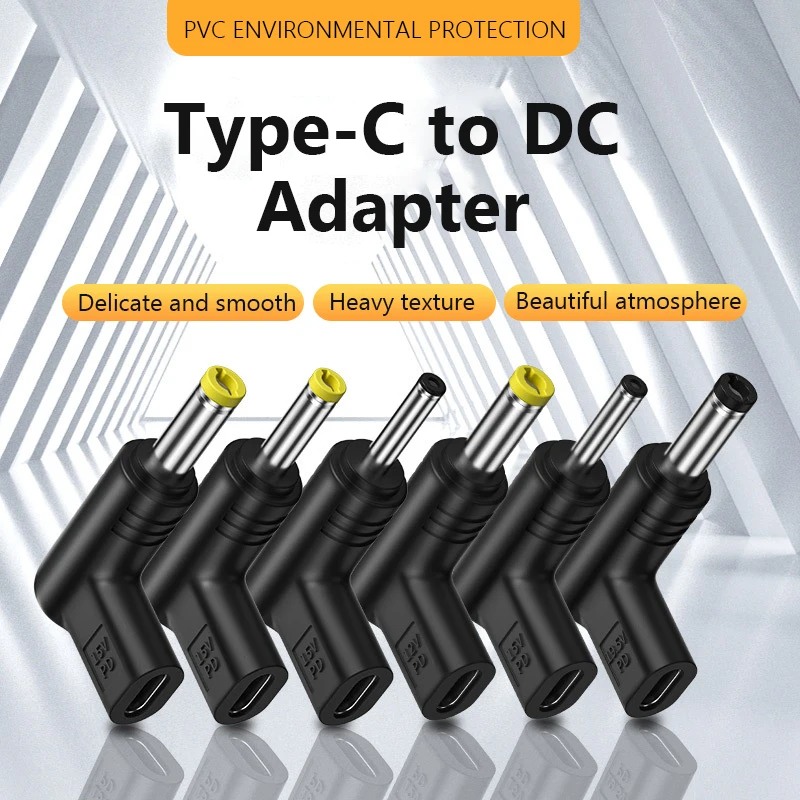 

USB C PD to DC Power Connector Universal 12V 15V 19V Type C to DC Jack Plug Charging Adapter Converter for Router Tablet