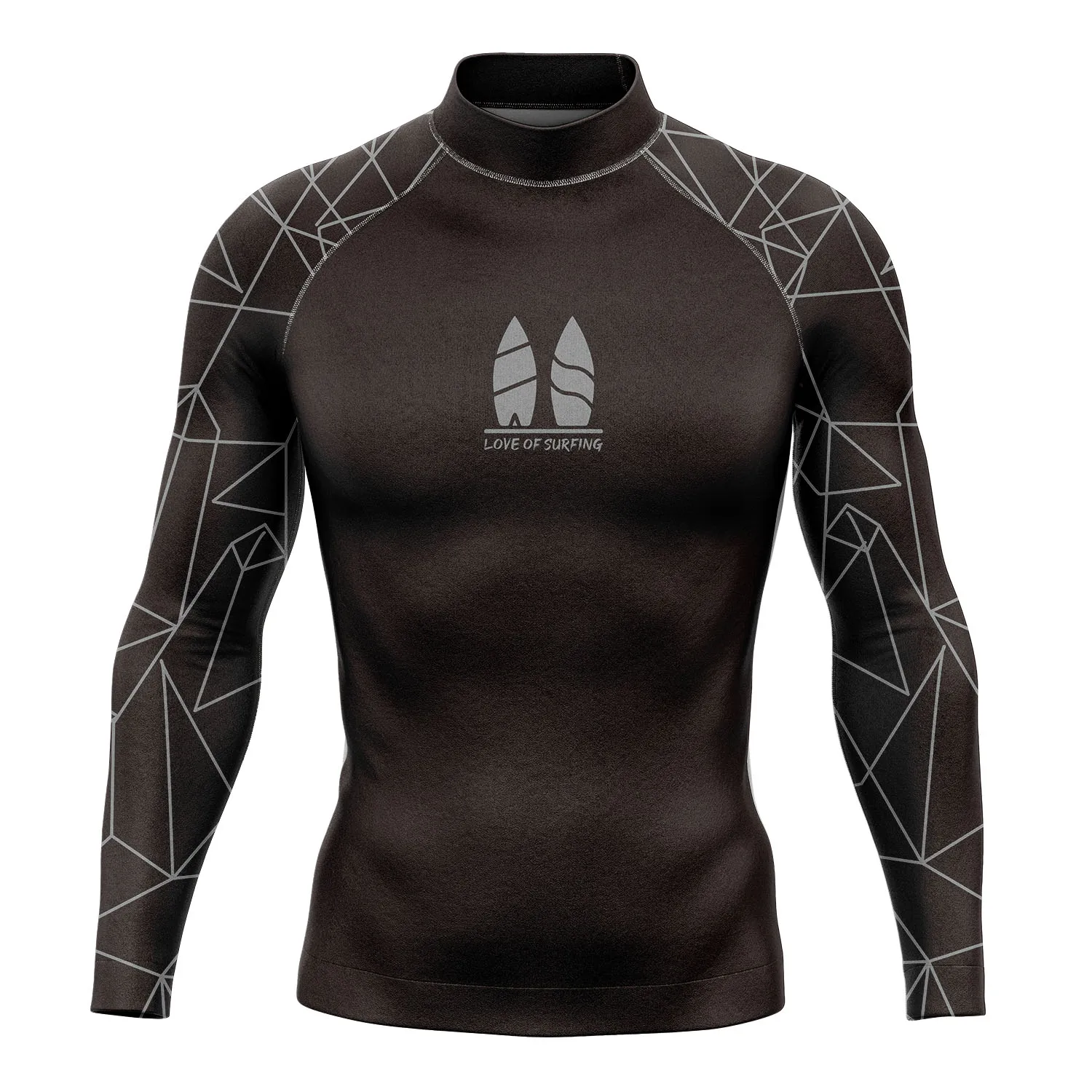 Мужская футболка с длинным рукавом для серфинга и дайвинга