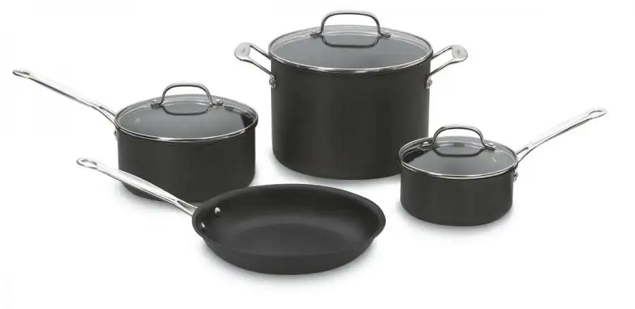 

Классический антипригарный Жесткий анодированный Набор из 7 предметов 667P1