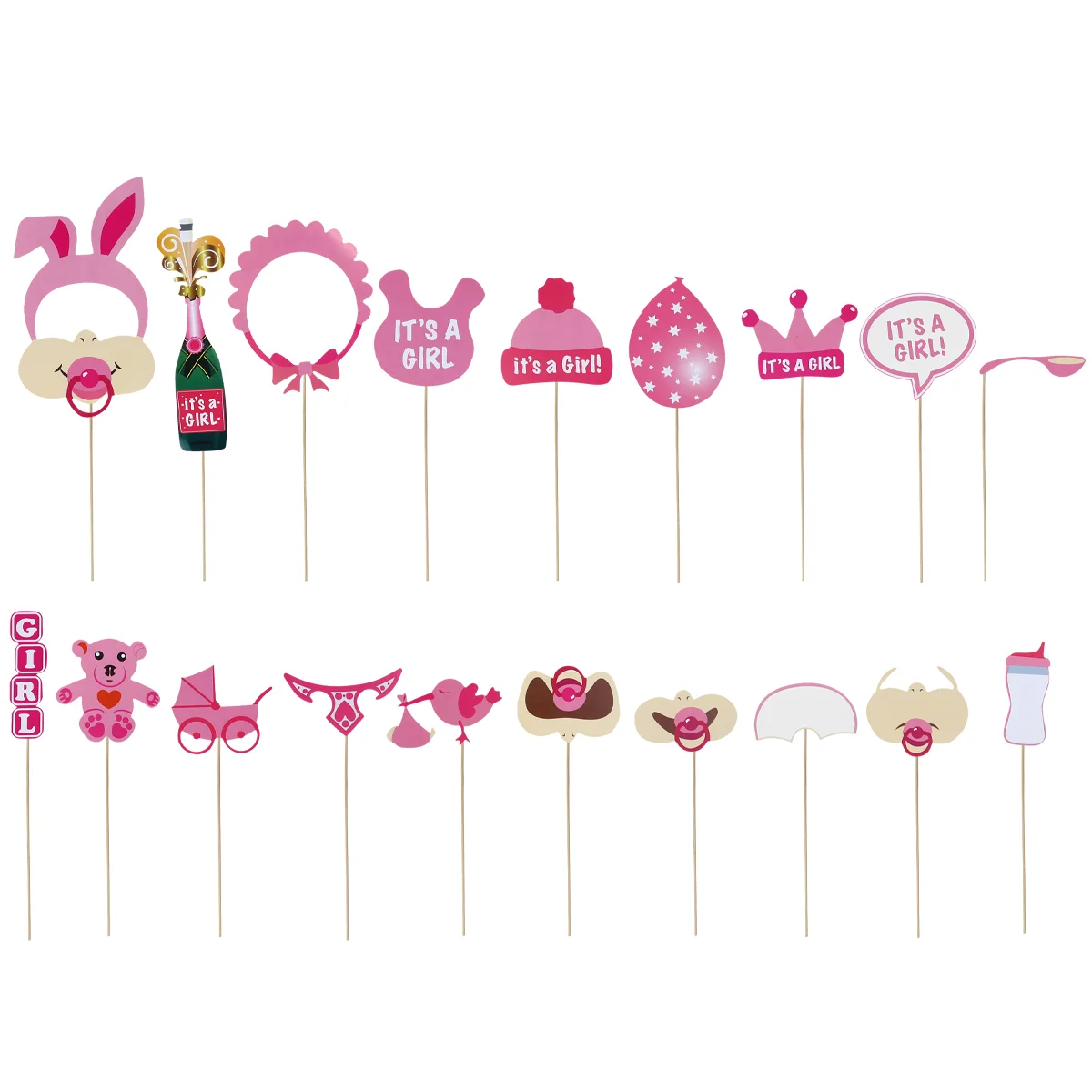 

Photo Baby Props Birthday Party Prop Shower Girl A Reveal Gender Supplies Frame It Favors Booth Picture S Its 1St Funny Diy