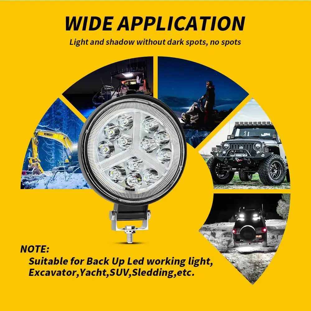 NORGOS 4-дюймовый телефон большое поле обзора ультра яркий 4X4 внедорожник трактор