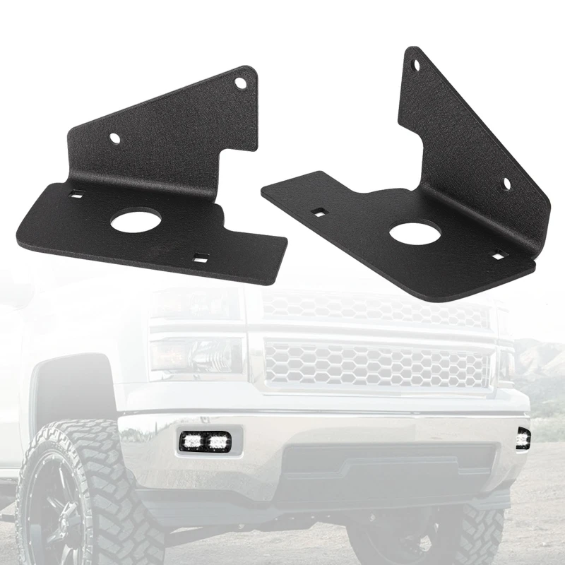 

1 пара, задние противотуманные кронштейны для автомобиля, защита лампы, подходит для Chevy Silverado 2007-2013 1500 и 2007-2014 2500/3500