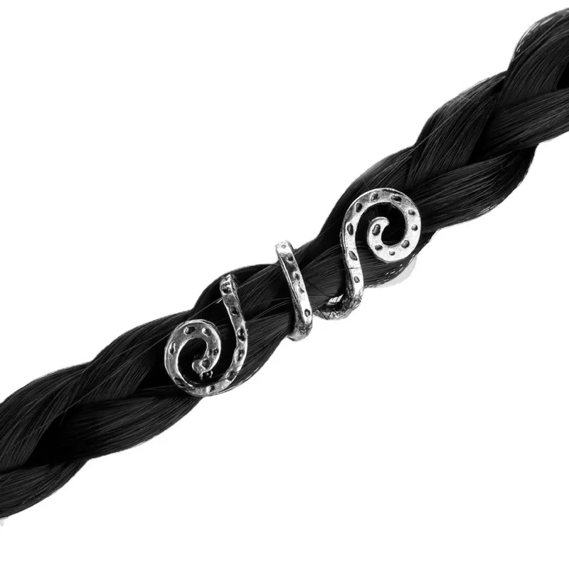 Заколки для волос в этническом стиле викингов шпильки на спирали виде змеи