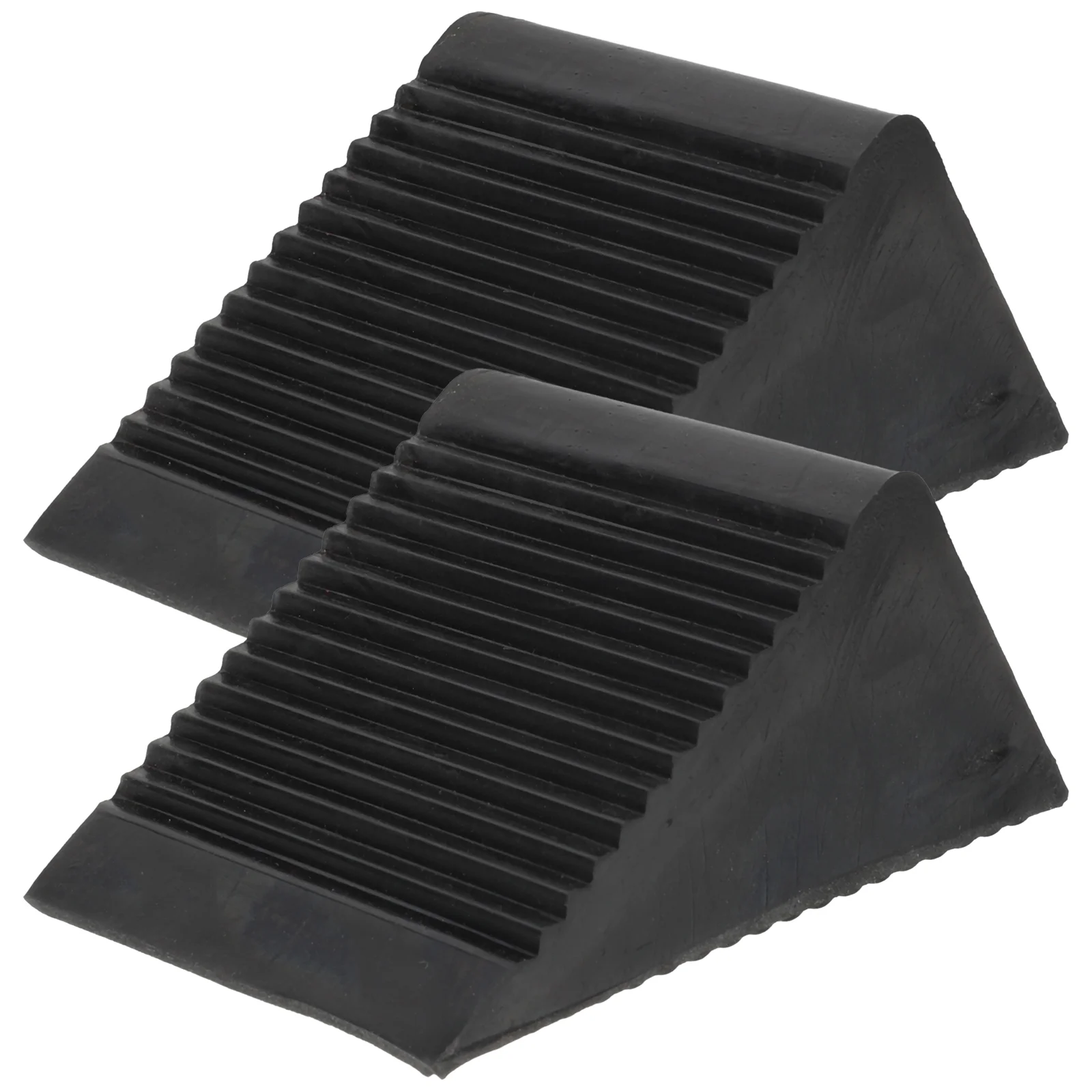 

Wheelchocks Rubber Tire Tyre Chockstopper Anti Blocks Non Rv Vehicle Stop Triangle Duty Wedge Heavy Control Sturdy Block Car
