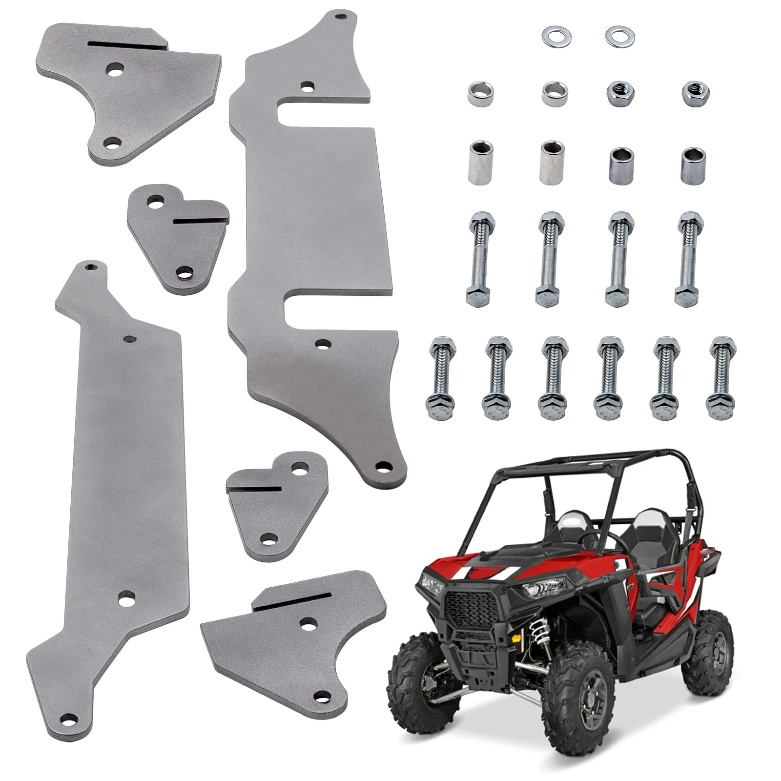 Комплект выравнивающего подъемника 2 дюйма спереди и сзади для Polaris 900 RZR 50 дюймов