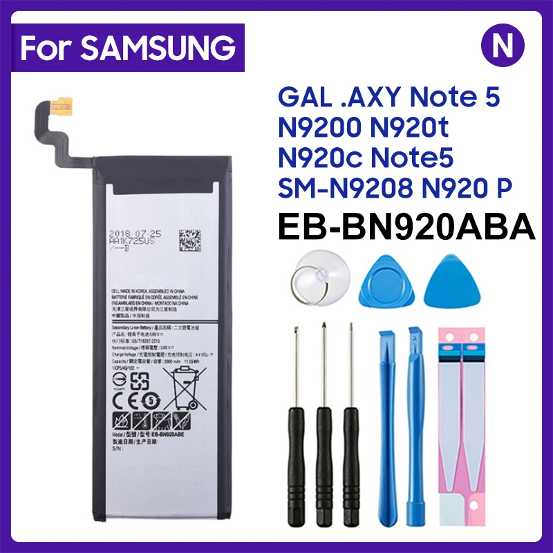Аккумулятор для Samsung GALAXY Note 5 N920 N920G N920C N9200 N920t Not5 N9208, 3000 мАч Аккумулятор для Samsung GALAXY Note 5 N920 N920G N920C N9200 N920t Not5 N9208, 3000 мАч
