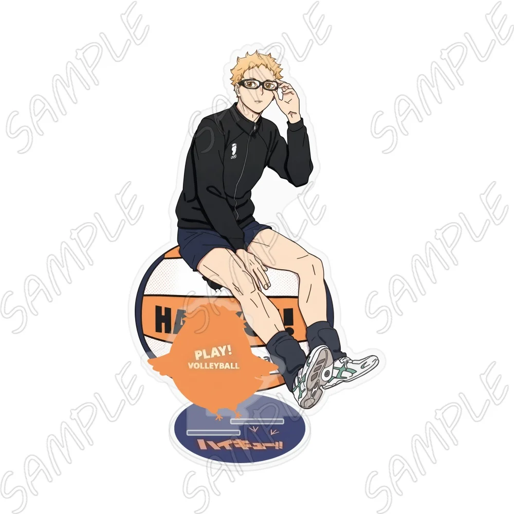 Фото Акриловая фигурка-подставка Haikyuu: Хината, Тобио, Котаро, Карасуно, 15 см, настольное украшение, модель для демонстрации, брелок №4