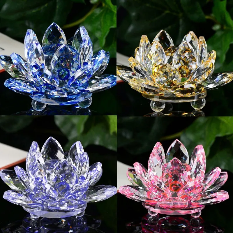 Фигурка из хрустального стекла Lotus пресс-папье с орнаментом коллекция украшений