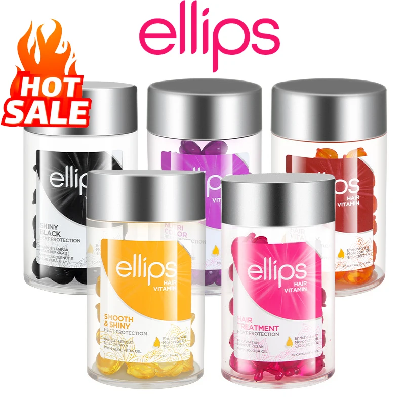 

Hot 1Pcs Ellips Hair Vitamin Keratin Complex Oil Smooth Silky Hair Mask Repair Damaged Hair Serum Moroccan Oil Anti Hair Los