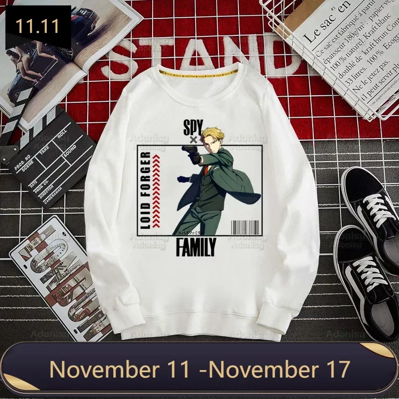 

Толстовка с капюшоном шпионская семья Икс Толстовка фальшивщик худи Loid фальшивщик Бонд пуловер Харадзюку Аня мужская Толстовка Повседневная одежда