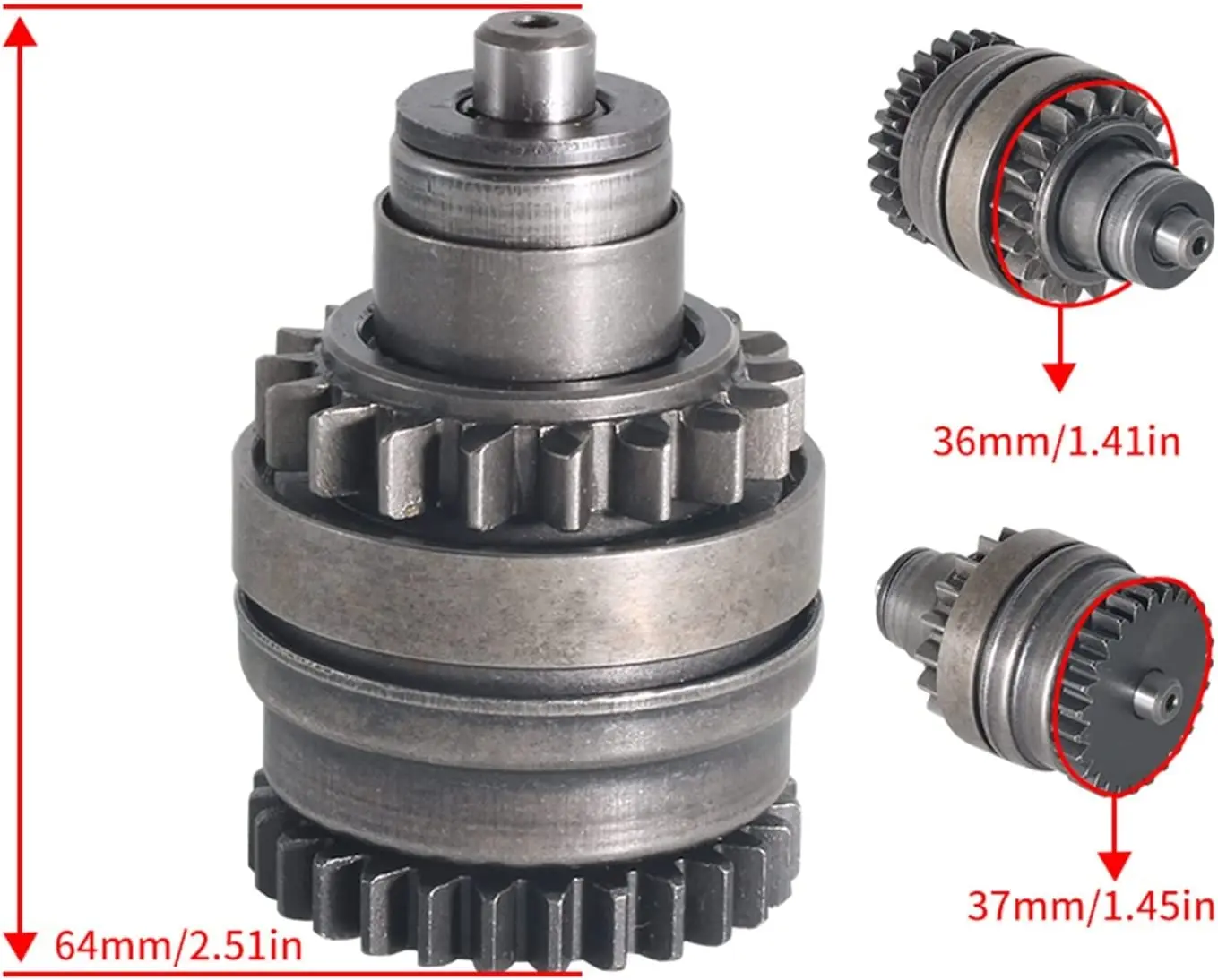 Starter Drive Bendix For KTM Motorcycle XC-W XC EXC  EXC-E 200 250 300 2007-2017 OEM:55140026100 55140026000 Motos Engine Parts