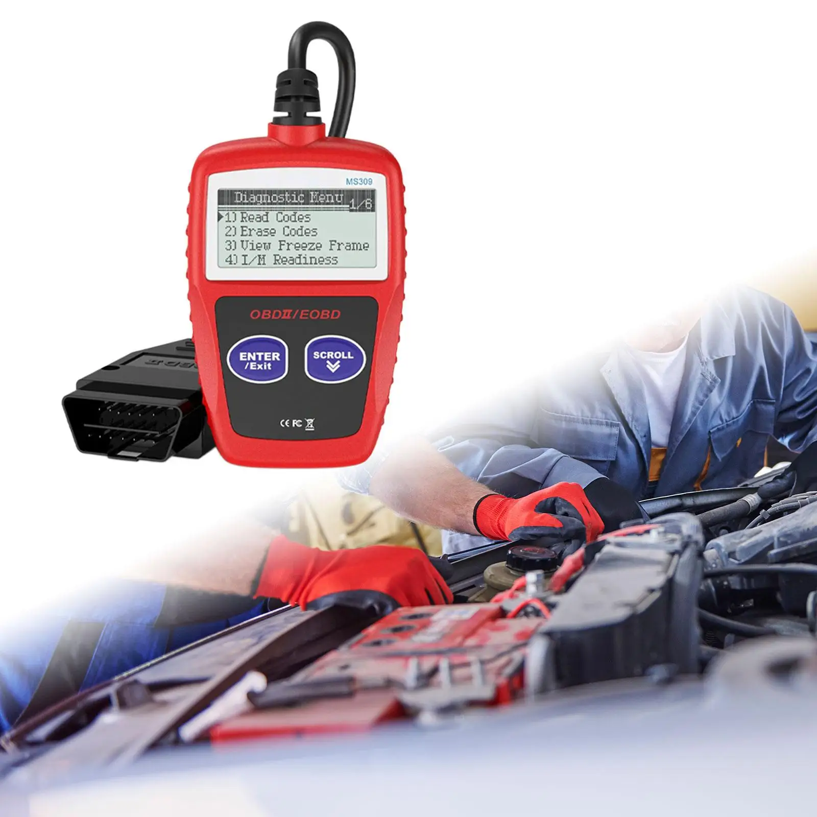 Считыватель автомобильных кодов OBD II заменяет считыватель автомобильного