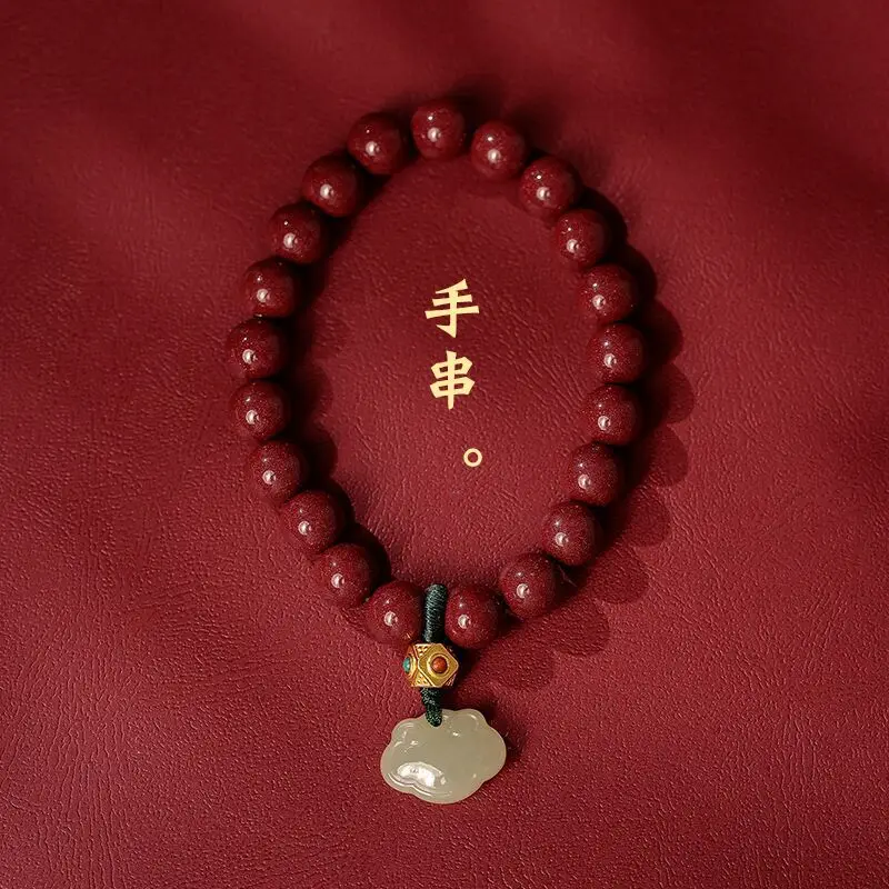 Рукоятка женский дизайн в национальном стиле Hetian Jade Ruyi ручная игрушка на кончик