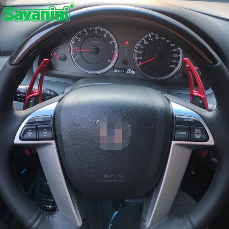 Savanini Aluminum Steering Wheel Shift Paddle Extension For Honda Spirior(2009-2013) and Acura(2009-2012) auto car styling