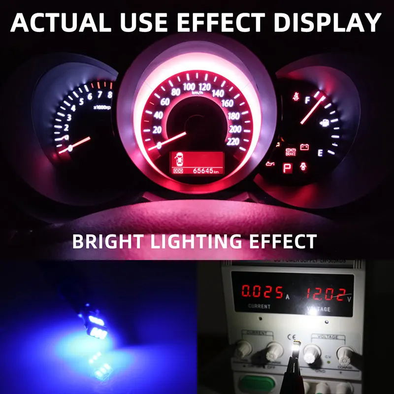 10 шт. светодиодные лампы t10 w3w