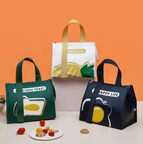 

Portable large capacity thermal insulation bag thickening aluminum foil cold heat preservation bento lunch box lunch bag