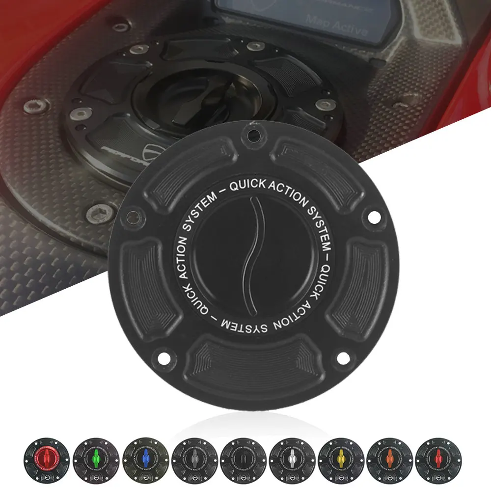 

Motorcycle CNC Accessories Quick Release Key Fuel Tank Gas Oil Cap Cover for Honda CBR1000RR SP SP2 RR-R 17-20