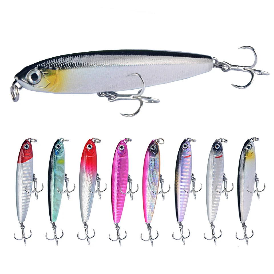 

1Pcs Sinking Pencil Hard Plastic Fishing Lure Mag System Drive Long Shot 11.5g 18.5g Crankbait For Trout Pike Perch Wobbler