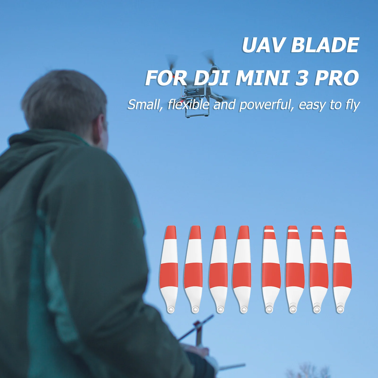 

Для DJI Mini 3 Pro 8 шт. Сменные пропеллеры для дрона с низким уровнем шума быстросъемные лезвия реквизит для мини 3 Pro Аксессуары для дрона