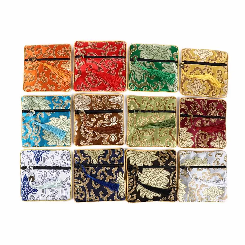 

Festival Bag Jewelry Packaging Small Pouch Jewelry Storage Bag Chinese Style Coin Purse Brocade Pouch Silk Jewelry Organizer