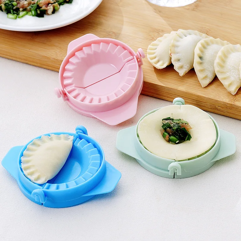 

Plastic Dumpling Molds Chinese Food Jiaozi Maker Dough Press Pie Ravioli Hand Mould Creative DIY Tools Kitchen Accessories