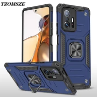 shockproof phone case for redmi 10 k40 k30pro 9a 9c 10x 8a 9t note 11s 11 10 pro 10s 9s 8 ring stand car magnetic fit back cover