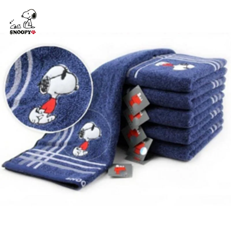 

Kawaii Anime Snoopyed Cute Pure Cotton Soft Material Absorbent Towel Cute Cartoon Face Towel Gift Toys for Girls Boy