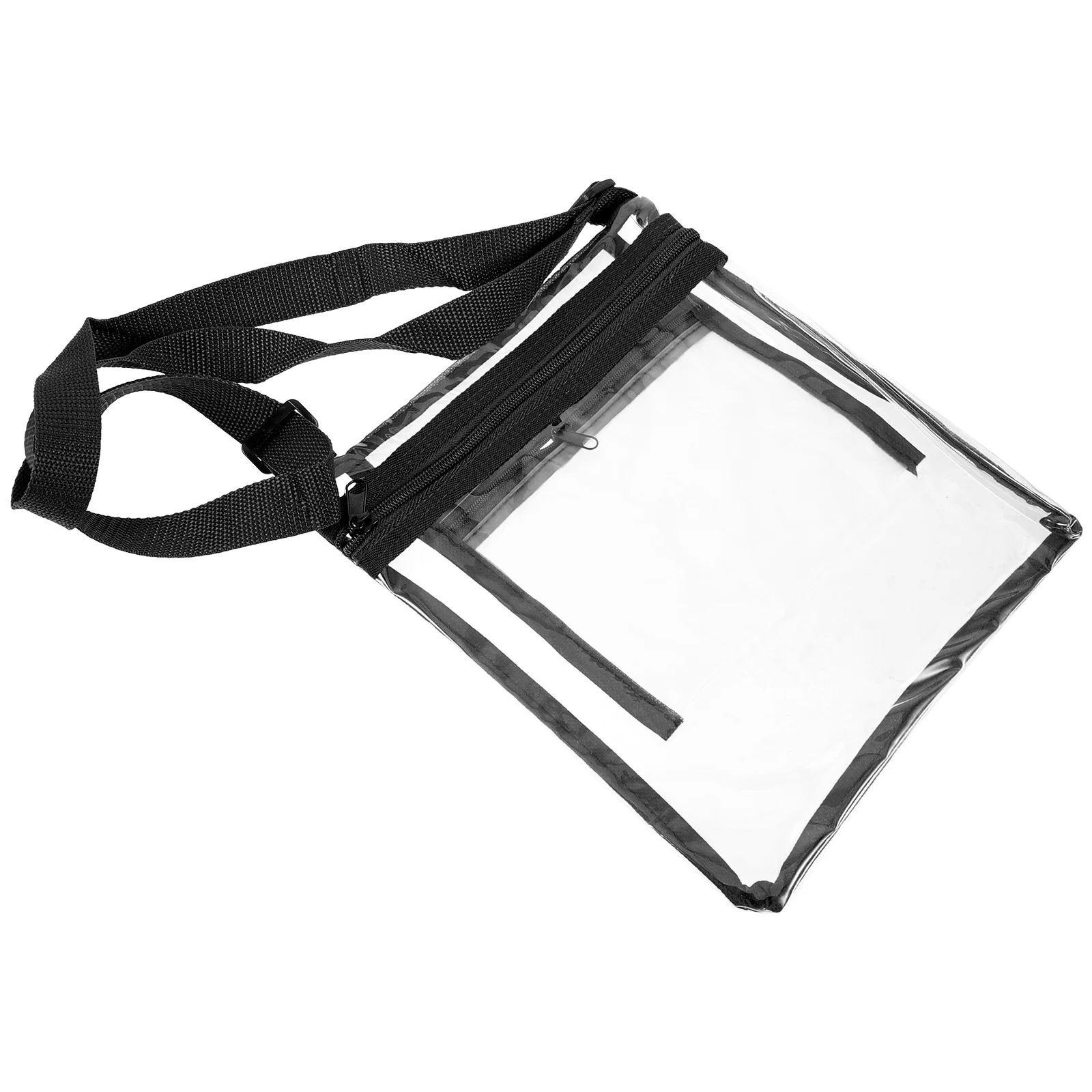 

Transparent Wallet String Crossbody Messenger Bag Polyester Shoulder Strap Purse