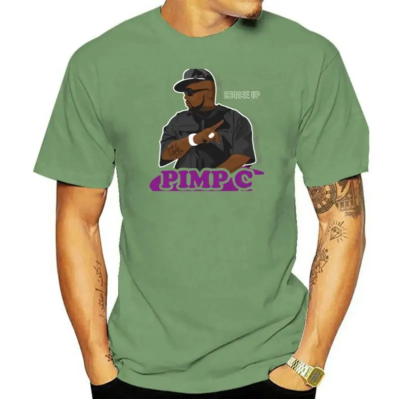 

Summer Sleeves Cotton Fashion Definite Myself Chad Pimp C Butler Painting Design T-Shirt Printing O-Neck