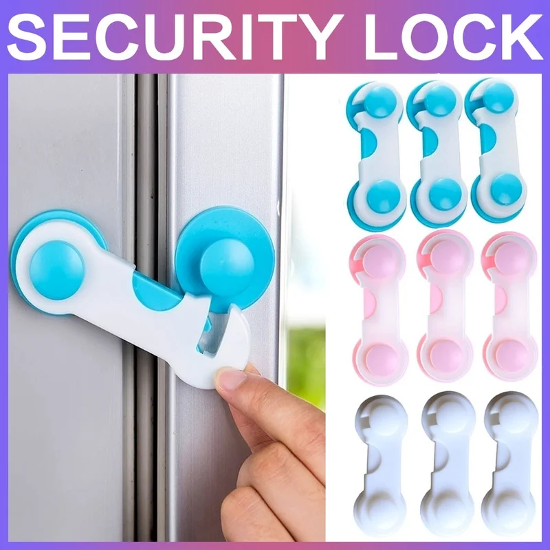 5/10pcs Child Safety Plastic Cabinet Lock Baby Protection From Children Safe Locks for Refrigerators Security Drawer Latches