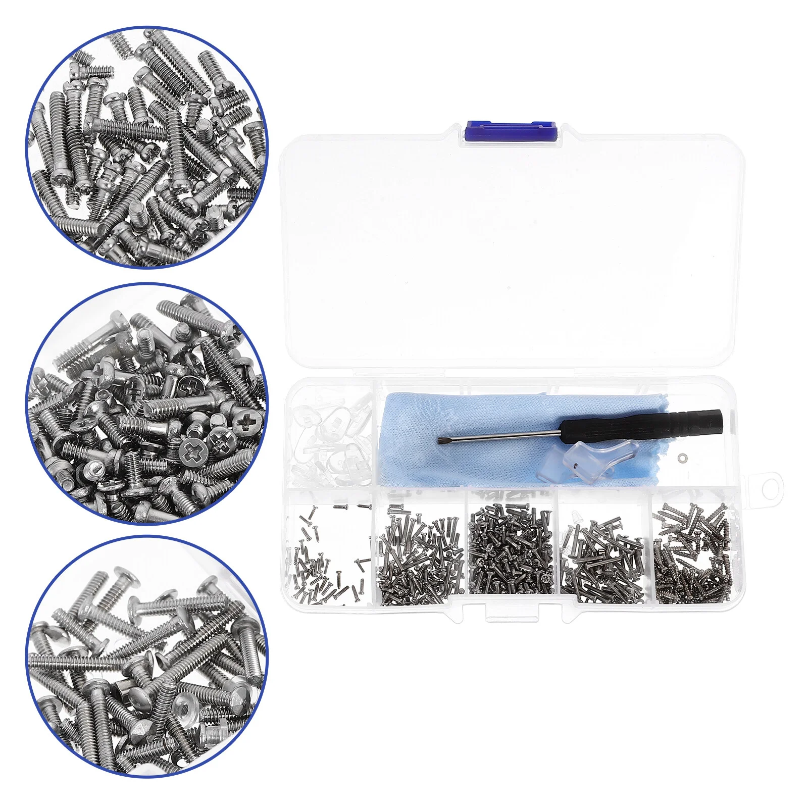 

Glasses Repair Kit Supplies Tools Sunglass Screws Eyeglasses Repairing Nose Pad Anti-slip Pads Sunglasses Set
